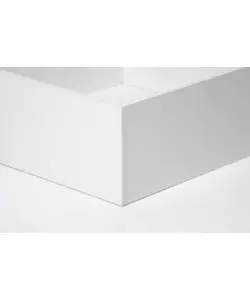 LETTO PIAZZA E MEZZA CONTENITORE "BED BOX" BIANCO 120X190 CM